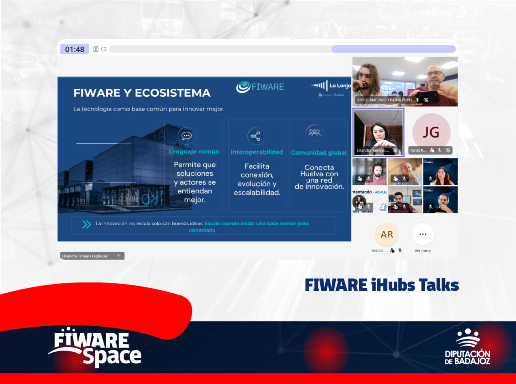 La comunidad FIWARE en España celebró con éxito la primera edición de las FIWARE iHubs Talks, un encuentro que reunió a siete centros de innovación para compartir experiencias, retos y oportunidades. La jornada puso en valor la diversidad de la red de iHubs y abrió nuevas vías de colaboración para seguir impulsando la transformación digital desde una comunidad cada vez más conectada y dinámica.